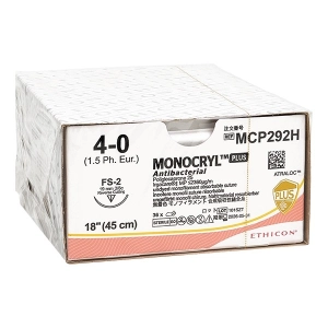 Johnson & Johnson Medical GmbH Monocryl Plus 2-0, SH-Plus VB, violett, 70cm, 36 Stck.
